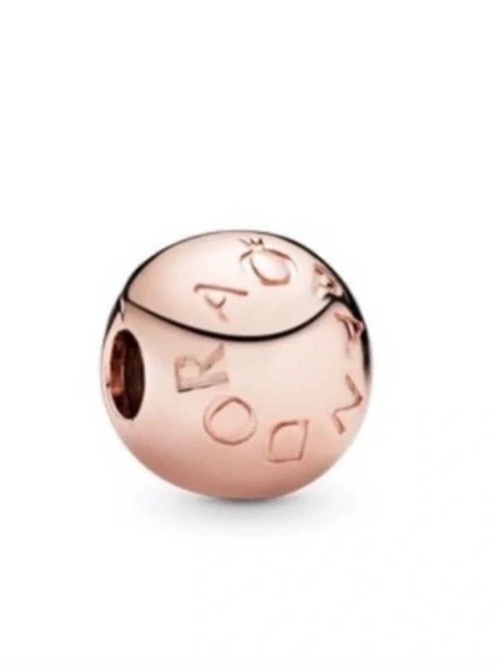 Pandora Genuine Rose Gold Round Ball Clip On Charm ALE R